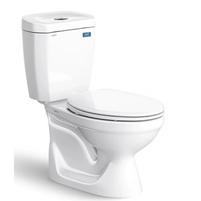 Bồn Cầu Viglacera VI88 2 Khối Xả Nhấn Nắp Êm V1102E